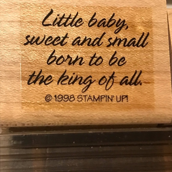 Stampin’ Up! Religious Christmas rubber stamps- set of 4. VGUC! - Picture 4 of 5